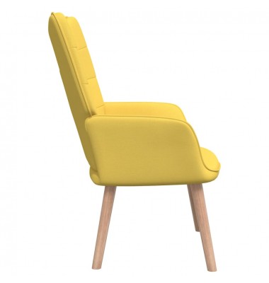  Poilsio kėdė su pakoja, garstyčių, audinys - Foteliai, krėslai - 4
