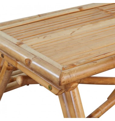  Iškylų stalas, 120x120x75cm, bambukas - Lauko stalai, staliukai - 2