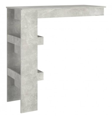  Sieninis baro staliukas, pilkas, 102x45x103,5cm, mediena - Stalai - 5