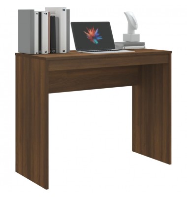  Rašomasis stalas, rudos ąžuolo spalvos, 90x40x72cm, mediena - Rašomieji stalai - 4