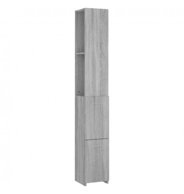 Vonios spintelė, pilka ąžuolo, 25x25x170cm, apdirbta mediena - Vonios spintelės, veidrodžiai - 1