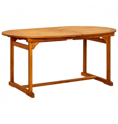  Sodo valgomojo stalas, (160–240)x100x75cm, akacijos masyvas - Lauko stalai, staliukai - 4