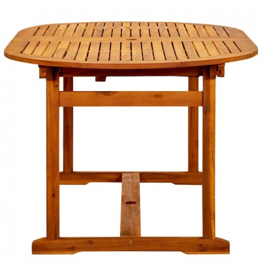  Sodo valgomojo stalas, (160–240)x100x75cm, akacijos masyvas - Lauko stalai, staliukai - 6