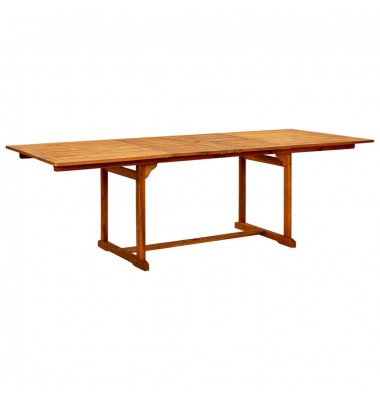 Sodo valgomojo stalas, (160–240)x100x75cm, akacijos masyvas - Lauko stalai, staliukai - 1