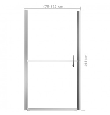  Dušo durys, 81x195cm, grūdintas stiklas - Dušo kabinos, durys - 5
