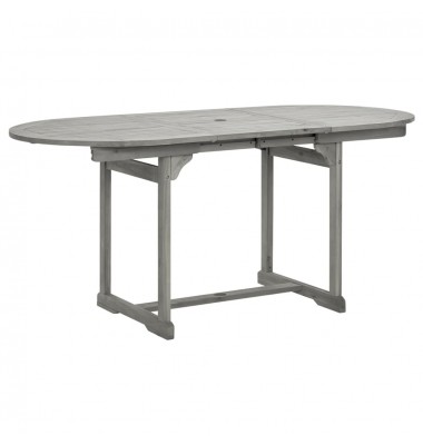  Sodo valgomojo stalas, (120–170)x80x75cm, akacijos masyvas - Lauko stalai, staliukai - 1
