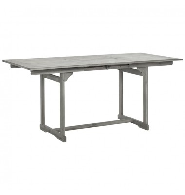  Sodo valgomojo stalas, (120–170)x80x75cm, akacijos masyvas - Lauko stalai, staliukai - 1