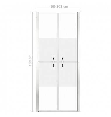  Dušo durys, pusiau matinės, 101x190cm, ESG - Dušo kabinos, durys - 5