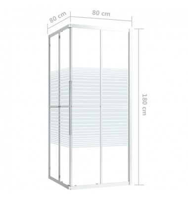 Dušo kabina, 80x80x180cm, vieno sluoksnio apsauginis stiklas - Dušo kabinos, durys - 9