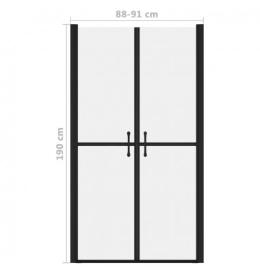  Dušo durys, matinės, (88-91)x190cm, ESG - Dušo kabinos, durys - 5