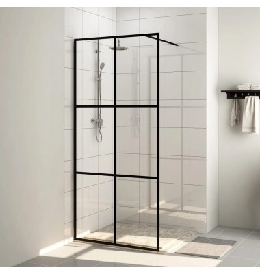  Dušo sienelė su skaidriu ESG stiklu, juodos spalvos, 90x195cm - Dušo sienelės - 1