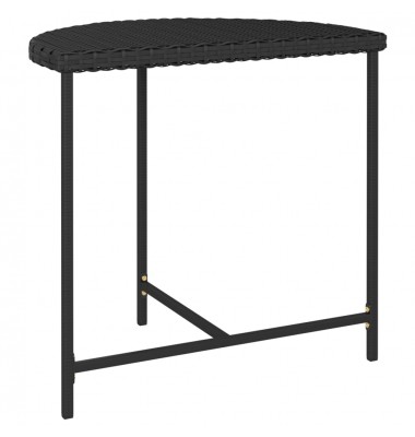  Sodo stalas, juodos spalvos, 80x50x75cm, poliratanas - Lauko stalai, staliukai - 3