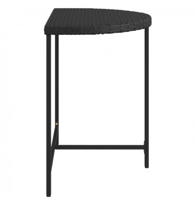  Sodo stalas, juodos spalvos, 80x50x75cm, poliratanas - Lauko stalai, staliukai - 5