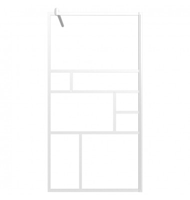  Dušo sienelė, baltos spalvos, 100x195cm, ESG stiklas - Dušo sienelės - 3