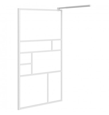  Dušo sienelė, baltos spalvos, 100x195cm, ESG stiklas - Dušo sienelės - 4