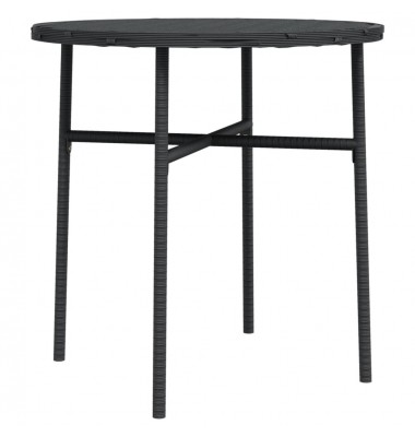 Arbatos staliukas, juodos spalvos, 45cm, poliratanas - Lauko stalai, staliukai - 1