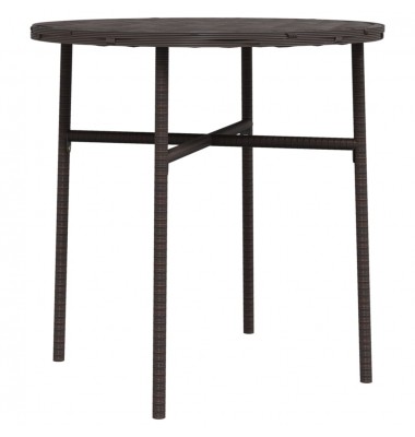 Arbatos staliukas, rudos spalvos, 45cm, poliratanas - Lauko stalai, staliukai - 1