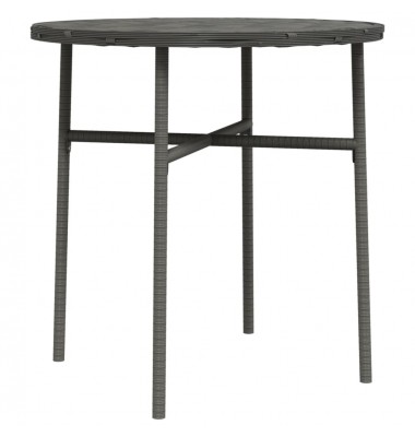 Arbatos staliukas, pilkos spalvos, 45cm, poliratanas - Lauko stalai, staliukai - 1