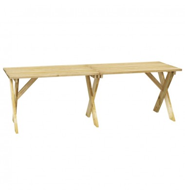 Sodo stalas, 220x73x70cm, impregnuota pušies mediena - Lauko stalai, staliukai - 1
