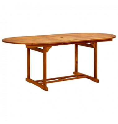  Sodo stalas, 200x100x74 cm, akacijos medienos masyvas - Lauko stalai, staliukai - 1