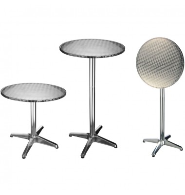 HI Sulankstoma bistro-baro kėdė, 60x60x(58-115)cm, aliuminis - Lauko stalai, staliukai - 1