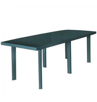  Sodo stalas, žalias, 210x96x72cm, plastikas - Lauko stalai, staliukai - 1