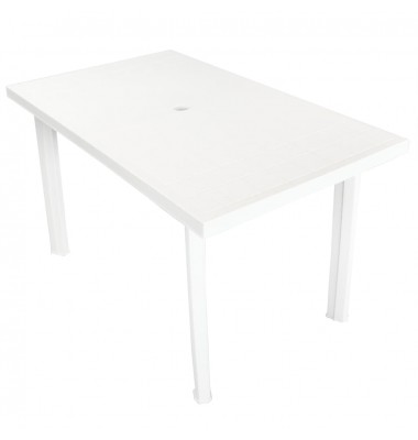  Sodo stalas, baltas, 126x76x72cm, plastikas - Lauko stalai, staliukai - 1
