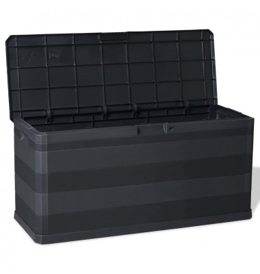  Sodo daiktadėžė, juoda, 117x45x56 cm  - Lauko spintelės, daiktadėžės - 7