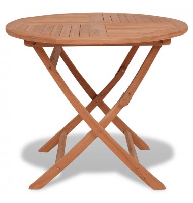  Sulankstomas sodo stalas, 85x76cm, tikmedžio medienos masyvas - Lauko stalai, staliukai - 1