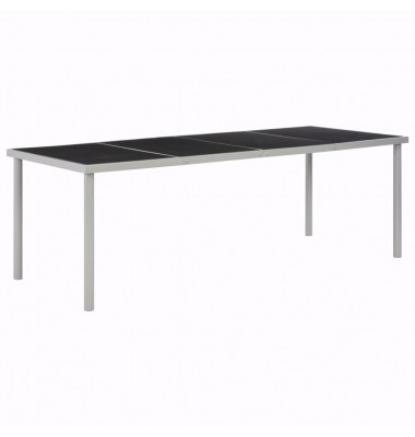  Sodo stalas, juodas, 220x90x74,5cm, plienas - Lauko stalai, staliukai - 1