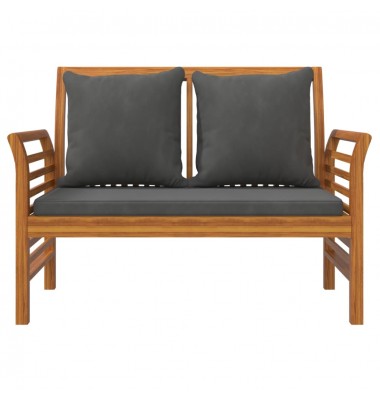  Sofa-suoliukas su tamsiai pilkomis pagalvėlėmis, akacija  - Lauko suolai, suoliukai - 4