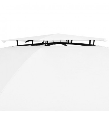  Sodo palapinė su užuolaidomis, balta, 360x312x265cm, 180g/m² - Lauko pavėsinės - 4