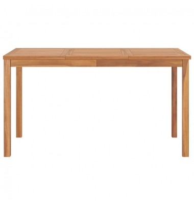  Sodo valgomojo stalas, 140x80x77cm, tikmedžio medienos masyvas - Lauko stalai, staliukai - 2