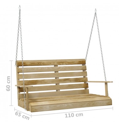  Supamas suoliukas, 110cm, impregnuota pušies mediena - Supynės, hamakai - 6