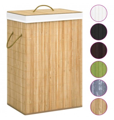  Skalbinių krepšys, bambukas, 72l - Skalbinių krepšiai - 2