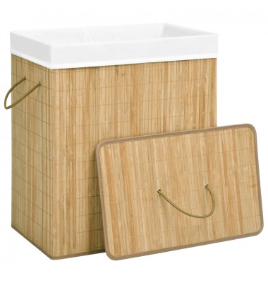  Skalbinių krepšys, bambukas, 100l - Skalbinių krepšiai - 3