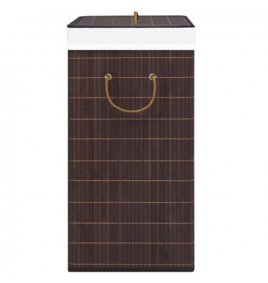  Skalbinių krepšys, rudos spalvos, bambukas, 72l - Skalbinių krepšiai - 5