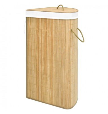  Kampinis skalbinių krepšys, bambukas, 60l - Skalbinių krepšiai - 4