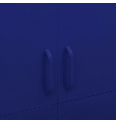  Drabužių spinta, tamsiai mėlyna, 90x50x180cm, plienas - Drabužių spintos - 7