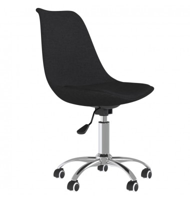  Pasukama biuro kėdė, juodos spalvos, audinys - Biuro kėdės - 2