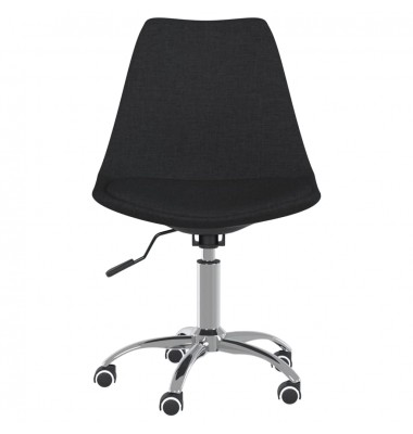  Pasukama biuro kėdė, juodos spalvos, audinys - Biuro kėdės - 3