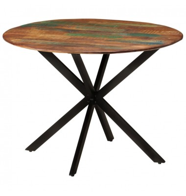  Valgomojo stalas, 110x78cm, perdirbta mediena ir plienas - Stalai - 7
