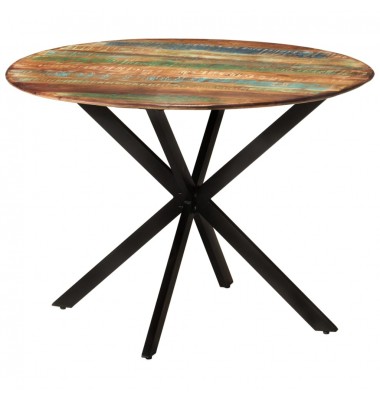  Valgomojo stalas, 110x78cm, perdirbta mediena ir plienas - Stalai - 8