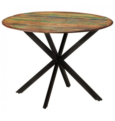  Valgomojo stalas, 110x78cm, perdirbta mediena ir plienas - Stalai - 9
