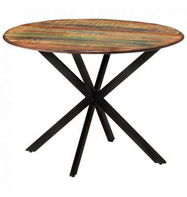  Valgomojo stalas, 110x78cm, perdirbta mediena ir plienas - Stalai - 10