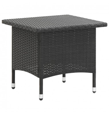  Arbatos staliukas, juodos spalvos, 50x50x47cm, poliratanas - Lauko stalai, staliukai - 1
