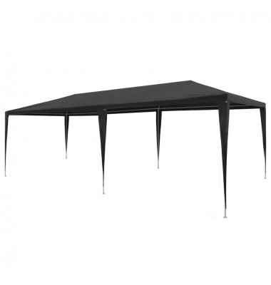  Proginė palapinė, antracito spalvos, 3x6 m, PE - Lauko pavėsinės - 1
