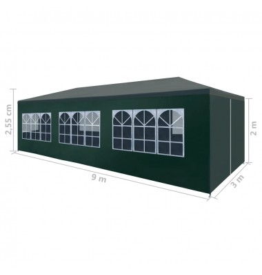  Proginė palapinė, 3x9m, žalia - Lauko pavėsinės - 8