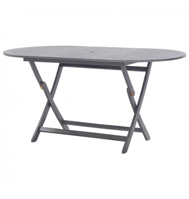  Sulankstomas sodo stalas, 160x85x75cm, akacijos masyvas  - Lauko stalai, staliukai - 1