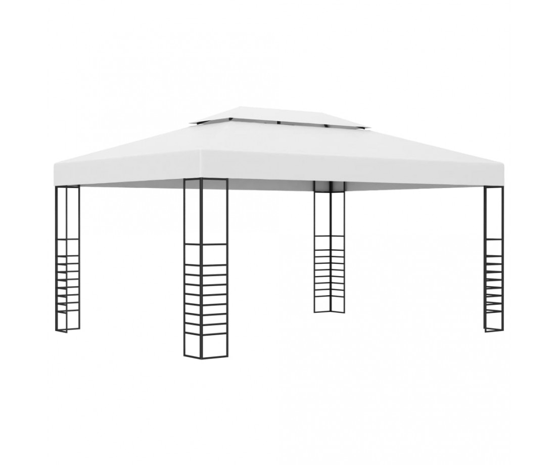 Sodo pavėsinė, balta, 4x3x2,7m, plienas - Lauko pavėsinės - 1 Sodo pavėsinė, balta, 4x3x2,7m, plienas - Lauko pavėsinės - 1